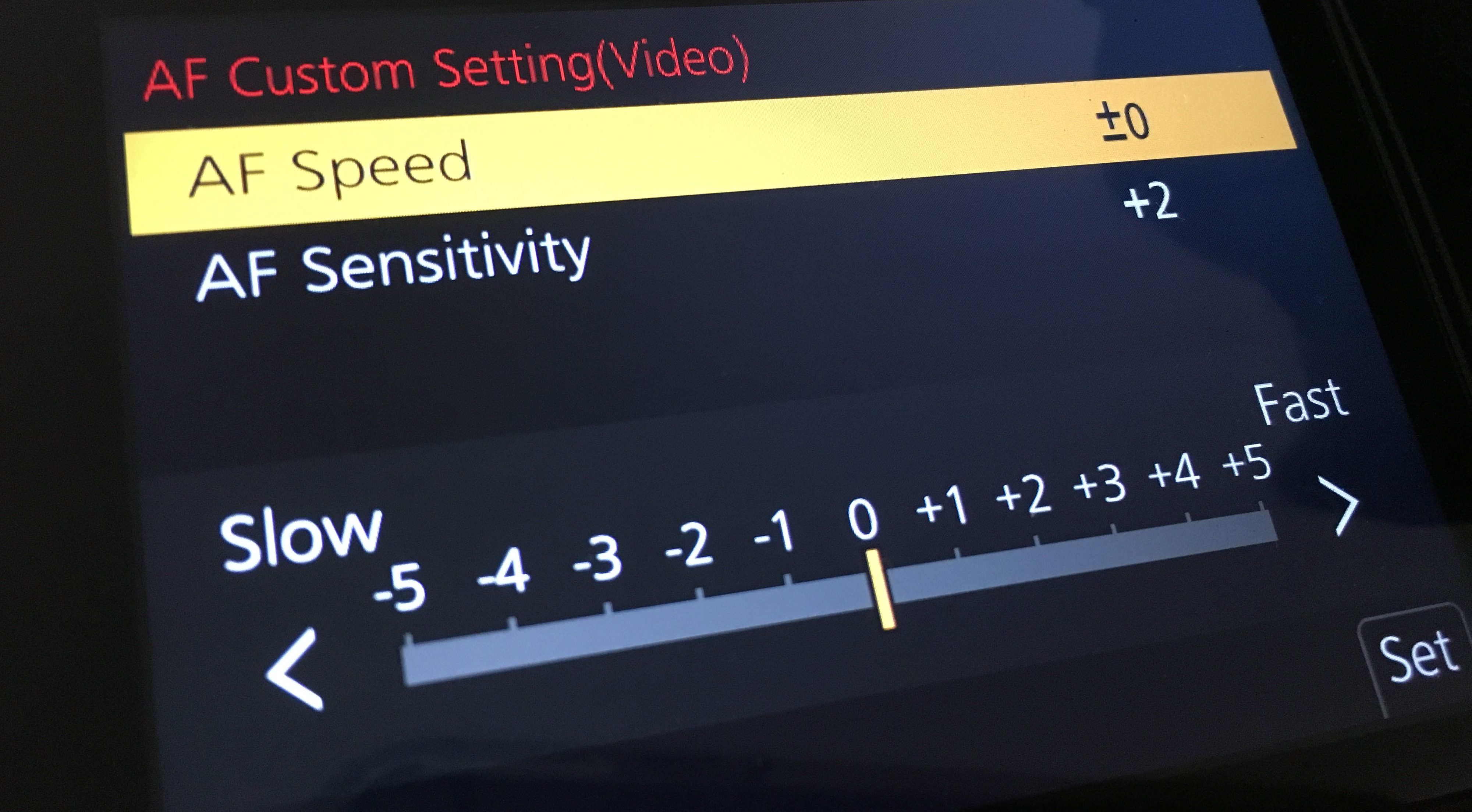 GH5 autofocus settings